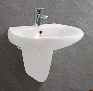 Chậu rửa mặt và chân lửng Viglacera VI5