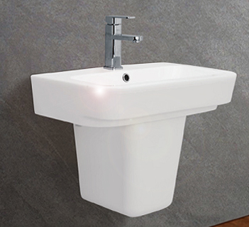 Chậu rửa mặt và chân lửng Viglacera V50 (CD50)