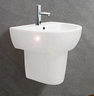 Chậu rửa mặt và chân lửng Viglacera V39
