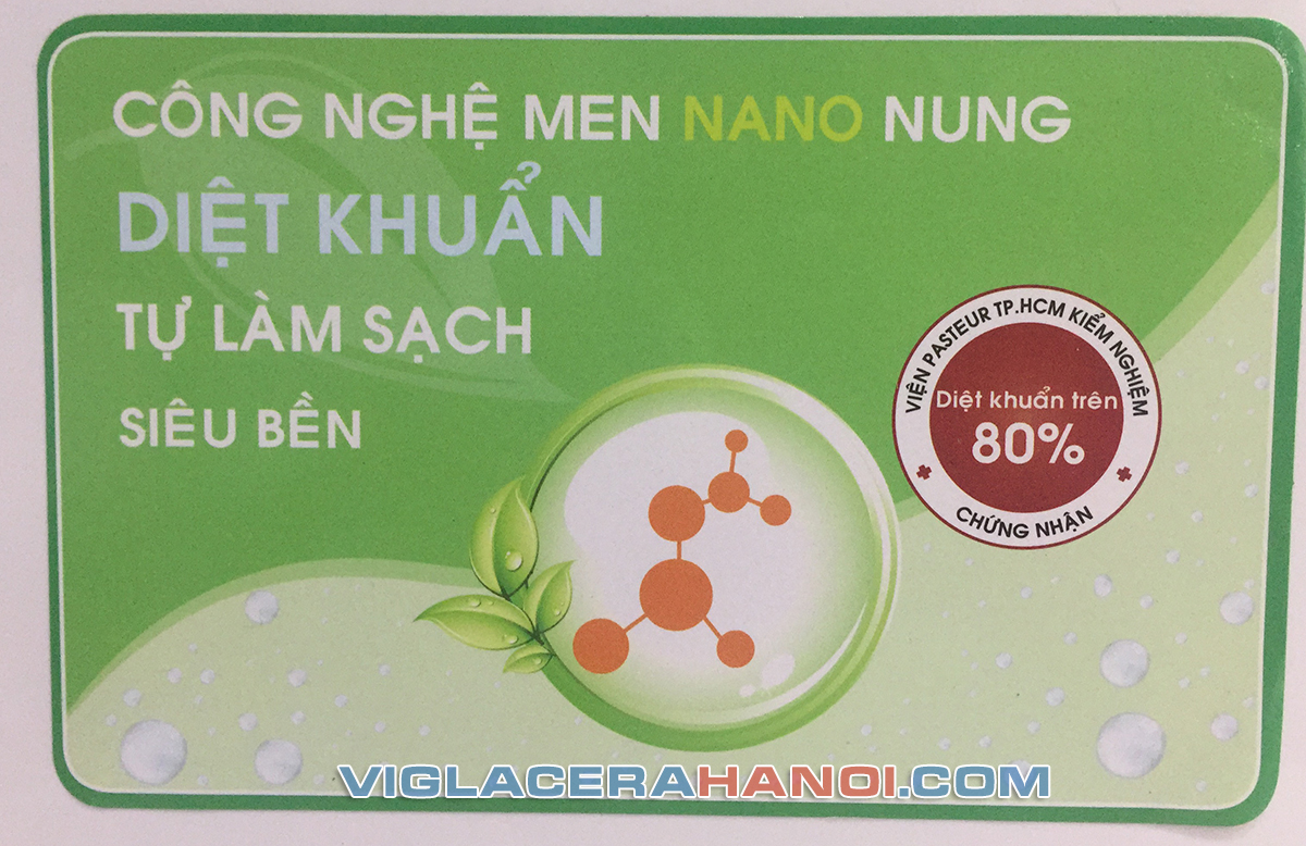 Công nghệ men nano nung trong bồn cầu Viglacera Công nghệ men nano nung trong bồn cầu Viglacera