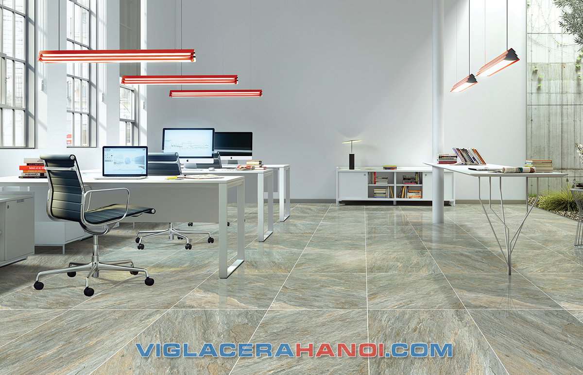 Phối cảnh gạch lát nền Viglacera ECO-621 Phối cảnh gạch lát nền Viglacera ECO-621