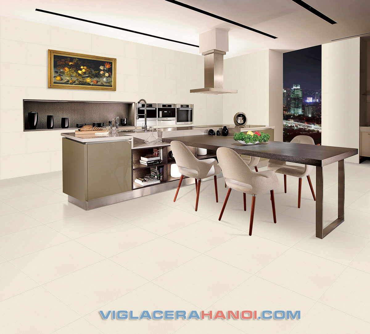 Phối cảnh Gạch lát nền Viglacera ECO-M625 Phối cảnh Gạch lát nền Viglacera ECO-M625