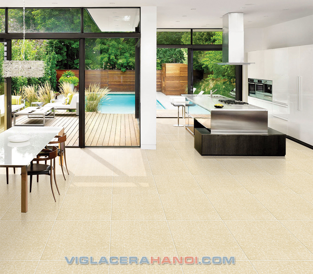 Phối cảnh Gạch lát nền Viglacera KM516 (50x50cm) Phối cảnh Gạch lát nền Viglacera KM516 (50x50cm)