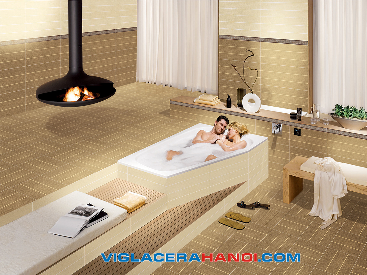 Phối cảnh Gạch ốp tường Viglacera F3607  (30 x 60 cm)
