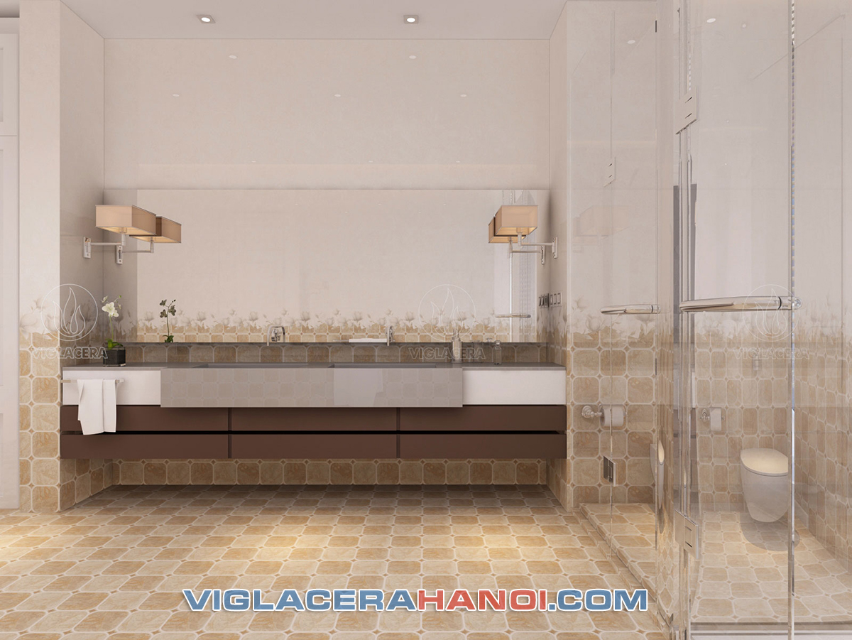 phối cảnh Gạch ốp tường Viglacera UB3602A phối cảnh Gạch ốp tường Viglacera UB3602A