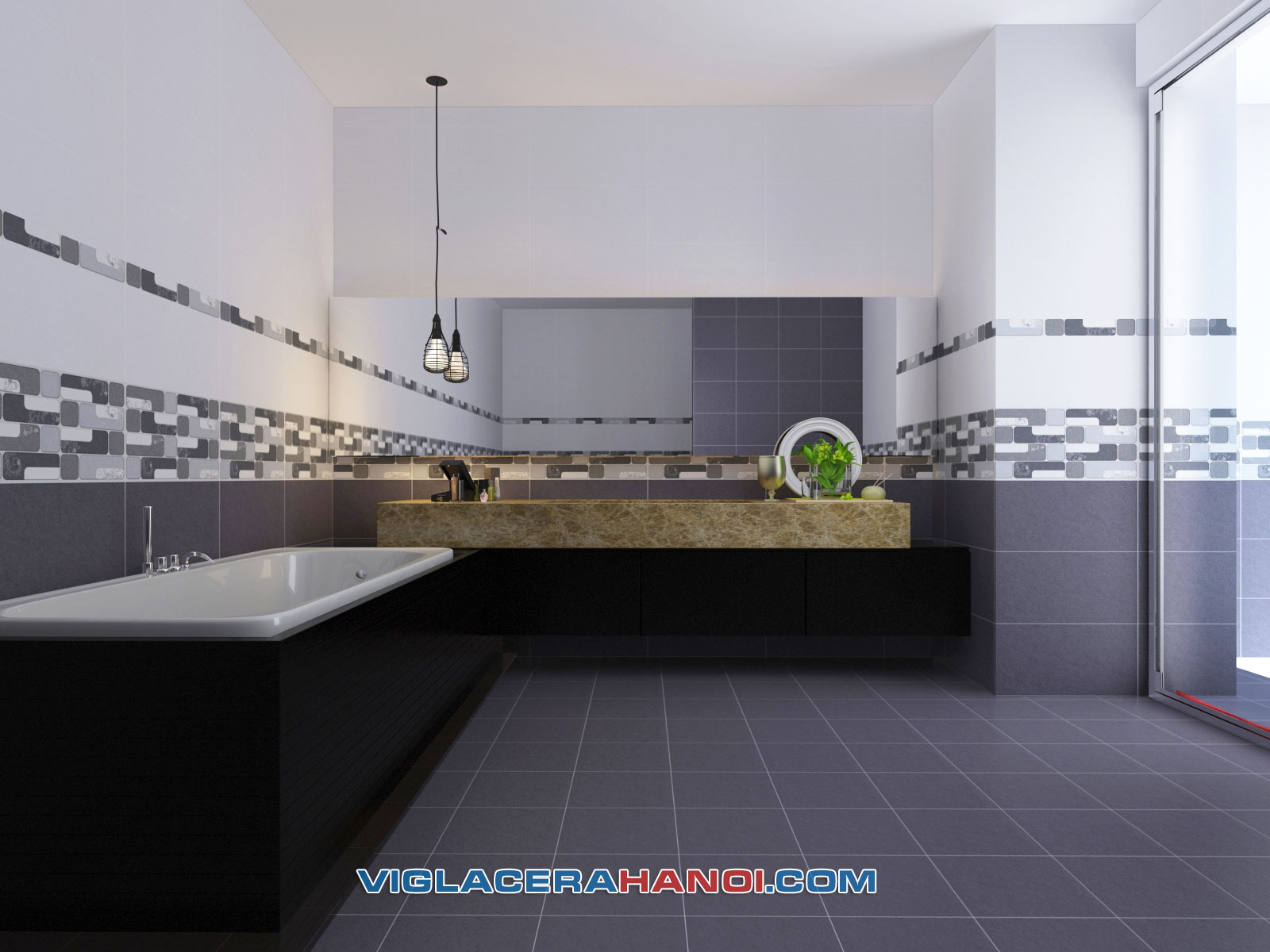 Phối cảnh Gạch ốp tường Viglacera UM3601 (30 x 60 cm) Phối cảnh Gạch ốp tường Viglacera UM3601 (30 x 60 cm)