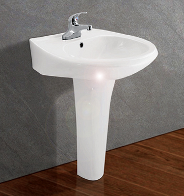 Chậu rửa mặt Viglacera và chân chậu HL4-600 