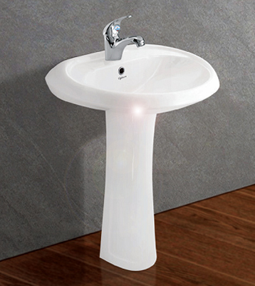 Chậu rửa mặt Viglacera và chân chậu VI1T
