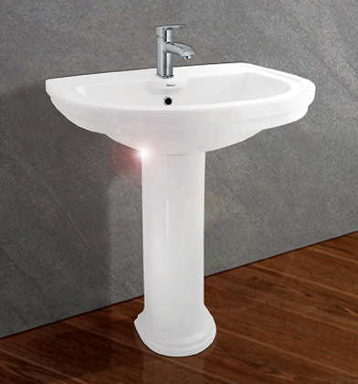 Chậu rửa mặt Viglacera và chân chậu VI3N 