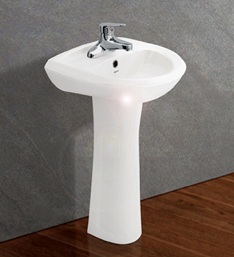 Chậu rửa mặt và chân dài Viglacera VTL3N 